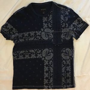 True Religion bandana print logo pocket t-shirt